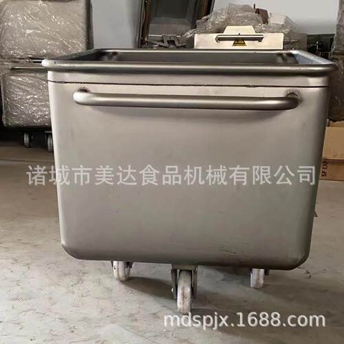 不锈钢200L料斗车水产品小料车肉制品小推车桶车现货供应