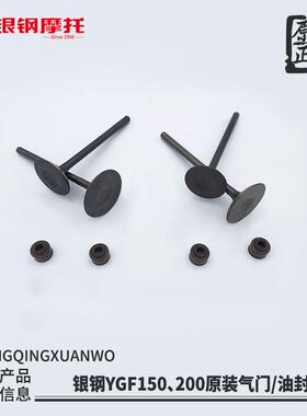 银钢YG150-22迷你200边三轮摩托车气门YGF发动机气门组件油封配件