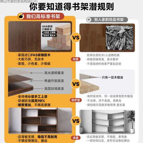 实书架置物架落地一体靠墙可缩转角置物架伸客能厅多功矮木书无柜