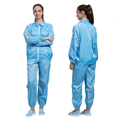 正品翰洋洁净无尘分体翻领防尘洁服防静服电工作服净服药车间专用