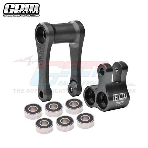 LOSI-1/4 摩托车 Promoto-MX 铝合金7075转向拉杆(加大轴承设计）