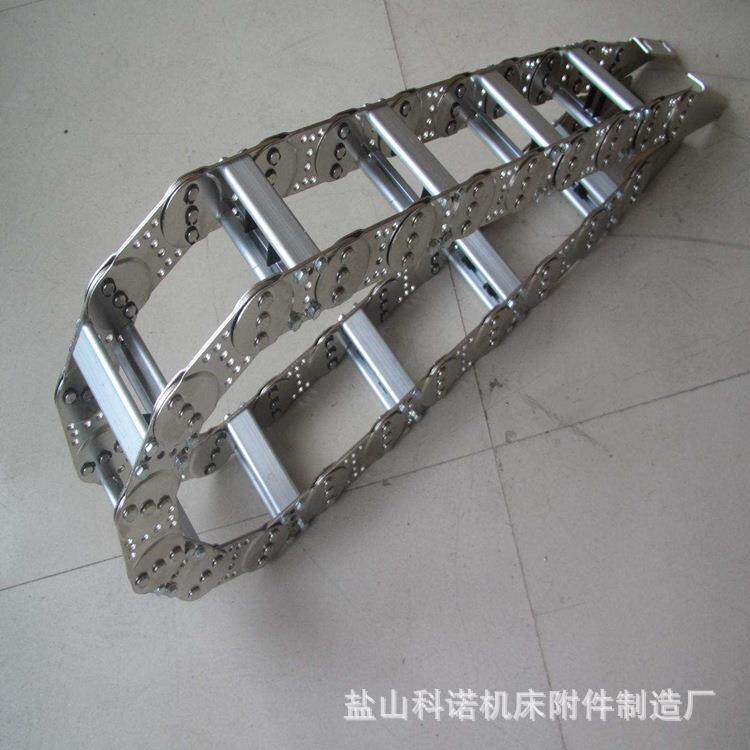 TL 95钢制拖链全封闭桥式机床工程电缆钢铝拖链 不锈钢金属坦克链