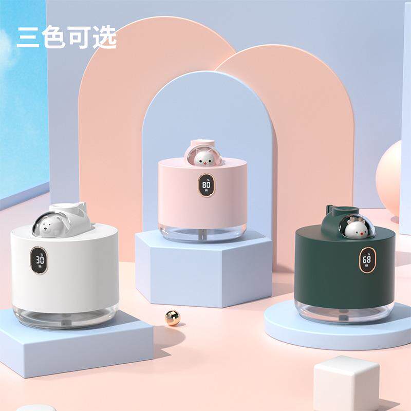 2024工厂新品太空船加湿器迷你桌上小型加湿器USB车载空气加湿器
