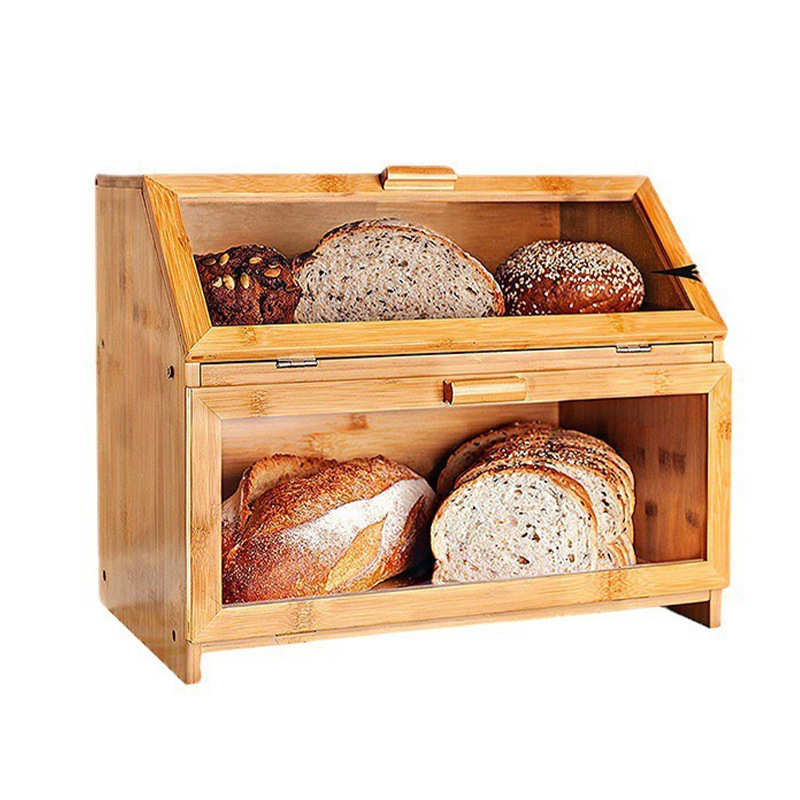 多功能客厅收纳盒竹制箱零食物厨房大容量包箱储大号木家用食品面