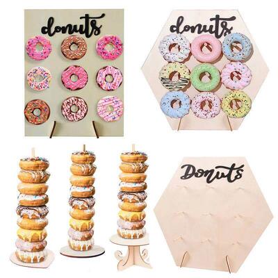 Wood Donut Stand Doughnuts Wall Stands Display board Holder