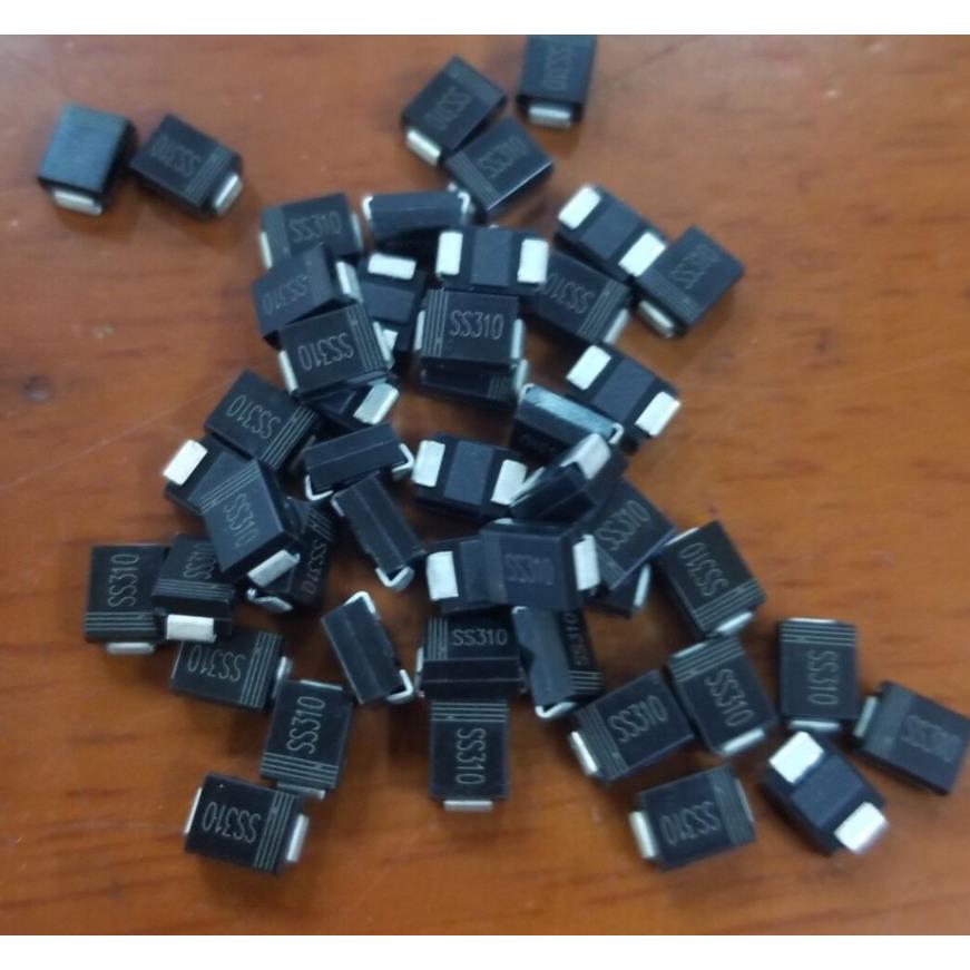 【10个】SS310 SR3100B SMB DO-214AA 贴片肖特基二极管 3A/100V