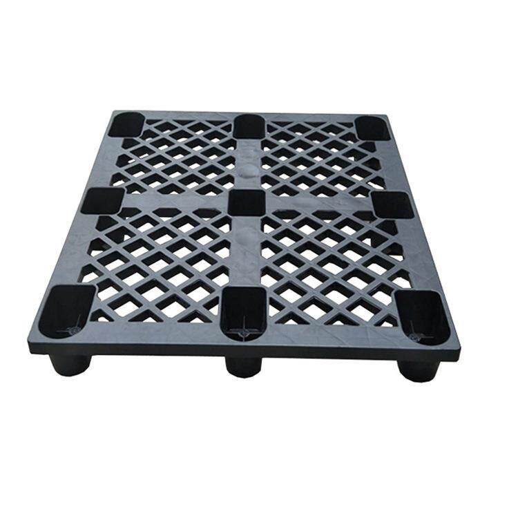 单面九黑脚网格塑料卡板色加网格塑料厚LEZ托盘出货一次性叉车栈