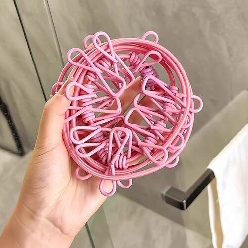 Travel clothesline, portable for drying clothes, suitable fo
