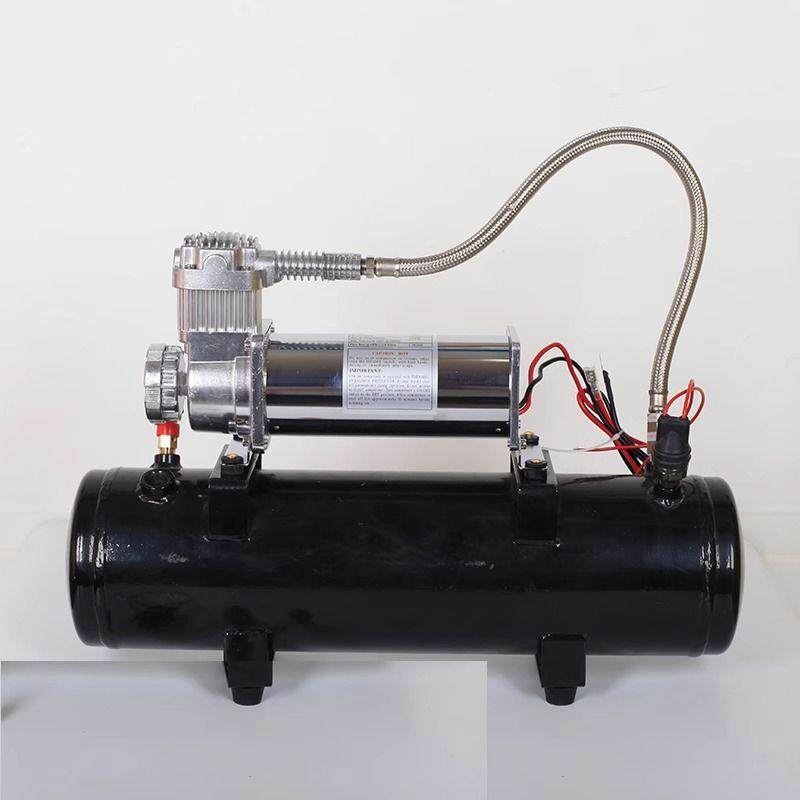 车载充气泵带储气罐家车两用12V220v便携式汽车充气机吹尘空压机