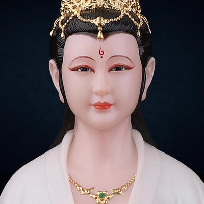 九尾娘娘九姑娘像仿汉白玉元宝青丘九尾白狐神像供奉家用胡黄常蟒