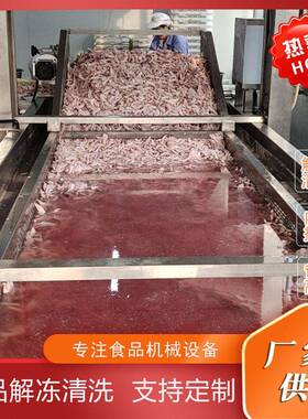 水浴式鸡爪气泡解冻机冻肉类内胆提升解冻清洗机冻海鲜化冻设备