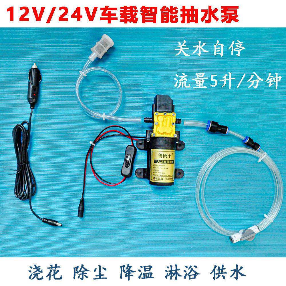 12V24V智能泵自吸泵抽水泵浦车载户外房车货车卡车降温喷淋浇花供