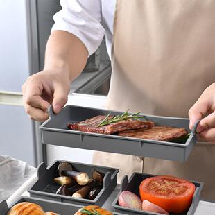 跨硅胶烤盘4件HX 1630套方形分格胶烤肉包面烤盘厨房烘培蛋糕境硅