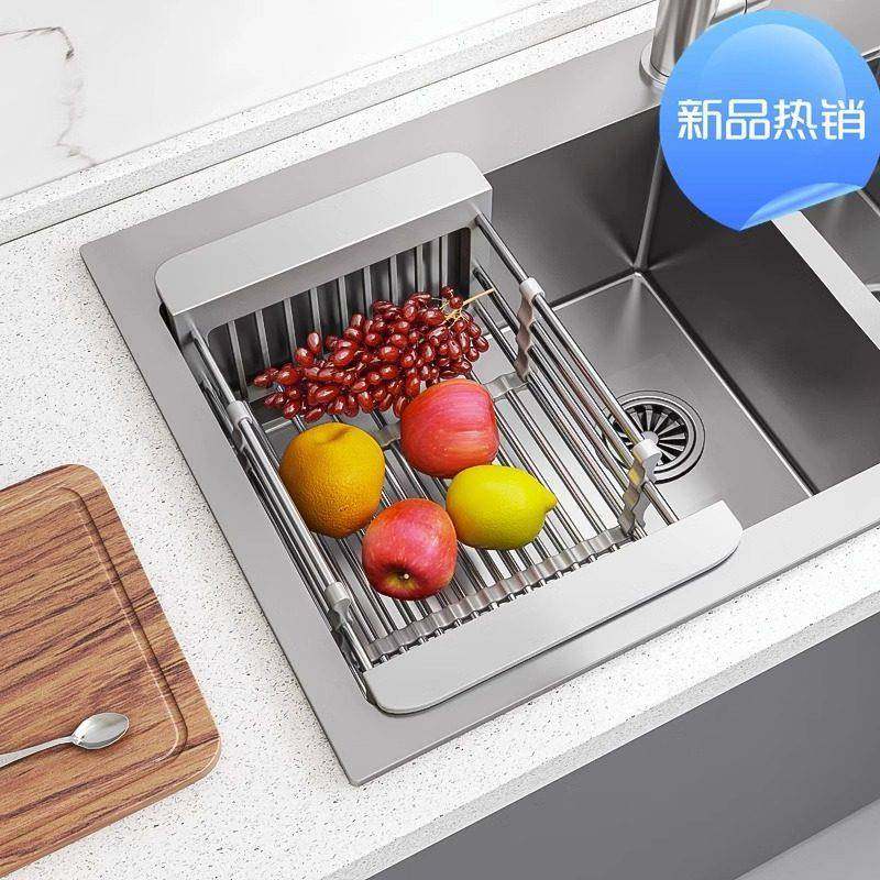 洗碗池水槽沥水架子洗菜盆收纳层架沥水篮置物架过滤可伸缩厨房用,家装主材,沥水篮,淘宝优惠券,粉丝福利购,淘宝优惠卷