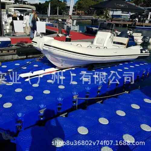 拼接组装式水上浮桥平台码头 养殖船只停靠码头浮桥浮箱塑料浮筒