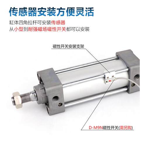 标准气缸MBB MDBB32 40 50 63 80 100 125-50-100-500-1000Z