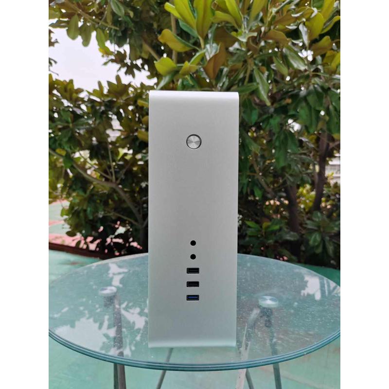 佑泽M1升级版全铝matx桌面迷你台式电脑小机箱铝一佰立卧式家用