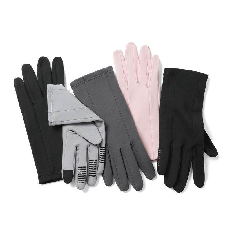 冬季户外滑雪内胆手套轻便柔软男女触屏骑行跑步防滑耐磨保暖手套