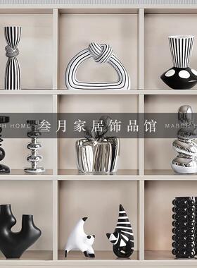 样板间客厅玄关抽象几个摆件酒柜书桌电视柜装饰工艺品家居陈设