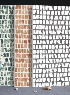 覆古网红绿色格子彷古砖水磨石地砖600X1200网红民宿别墅餐厅瓷砖