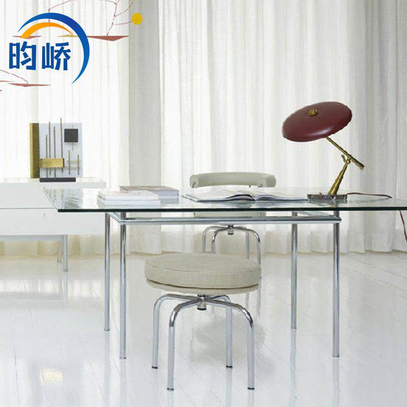LC8 Swivel Stool图南凳简约现代不锈钢皮艺旋转梳妆凳休闲矮凳
