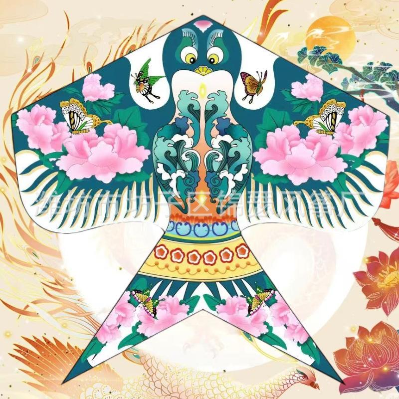 潍坊风筝新款烫金金鱼拍照装饰图片