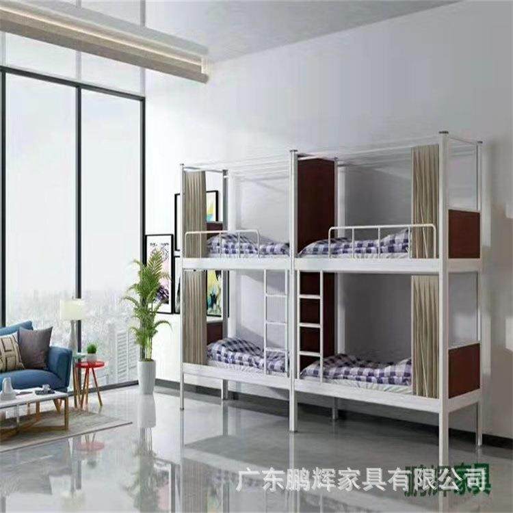 广东圆管铁床学生床员工铁床铁丝网双层床上下铁床双层铁床