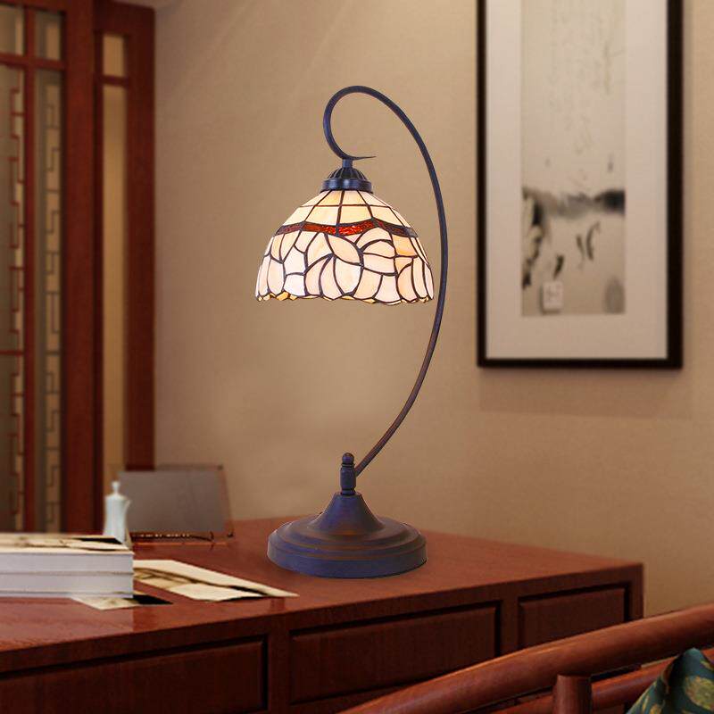 百合花台灯田园乡村卧室床头书房酒店创意简约护眼田园风床头柜