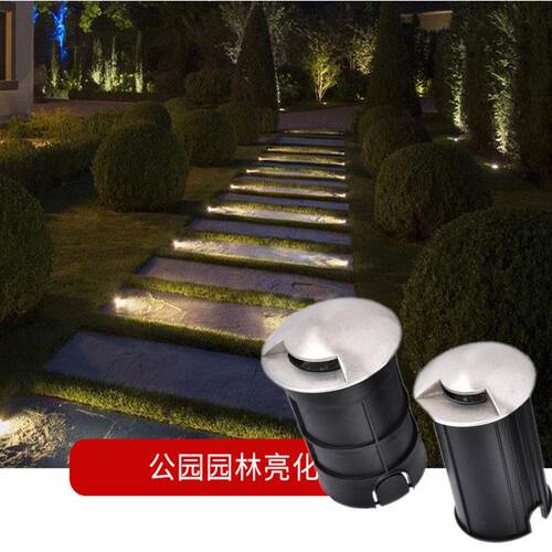 led侧发光埋地灯1W户外防水不锈钢地灯嵌入式墙角楼梯台阶踏步灯