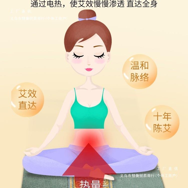 电加热艾绒坐垫办公室久坐屁垫椅子垫艾灸热敷垫艾草发热臀部座垫