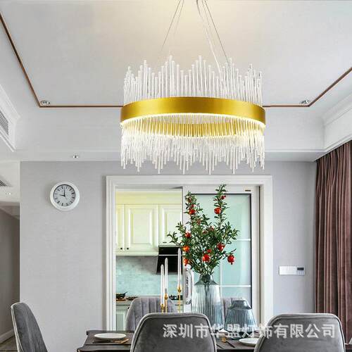 轻奢吊灯后现代水晶灯北欧简约客厅灯餐厅吊灯卧室灯LED灯具灯饰