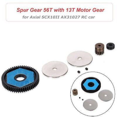 Metal AX31027 56T Spur Gear & 13T Motor Gear Set for Axial