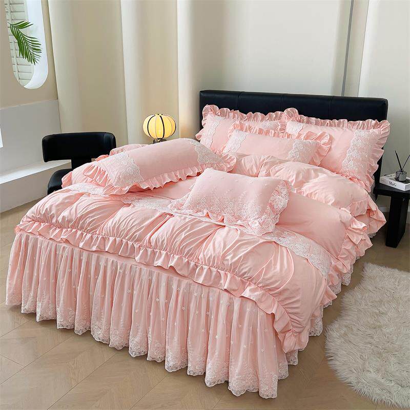 高档秋磨毛冬1罩8x2..2m床裙四件套被套轻奢风简约床加厚2024新款