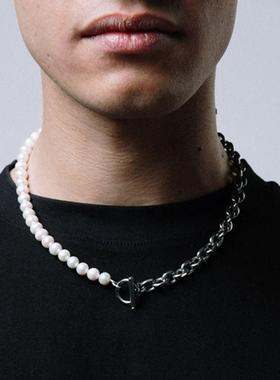 New Fashion Chunky Chain Necklace Men Classic Stainless Stee