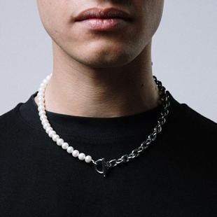 New Fashion Chunky Chain Necklace Men Classic Stainless Stee