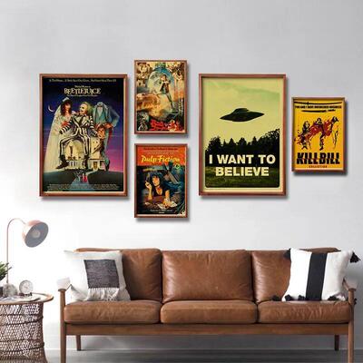 Buy Three Get Four Classic Movie Posters Kraft Paper Prints