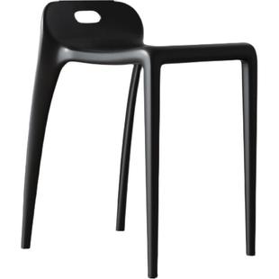 9W熟胶塑料矮靠背学生书桌椅子朔料凳子家用坐高40cm厘米公分高加