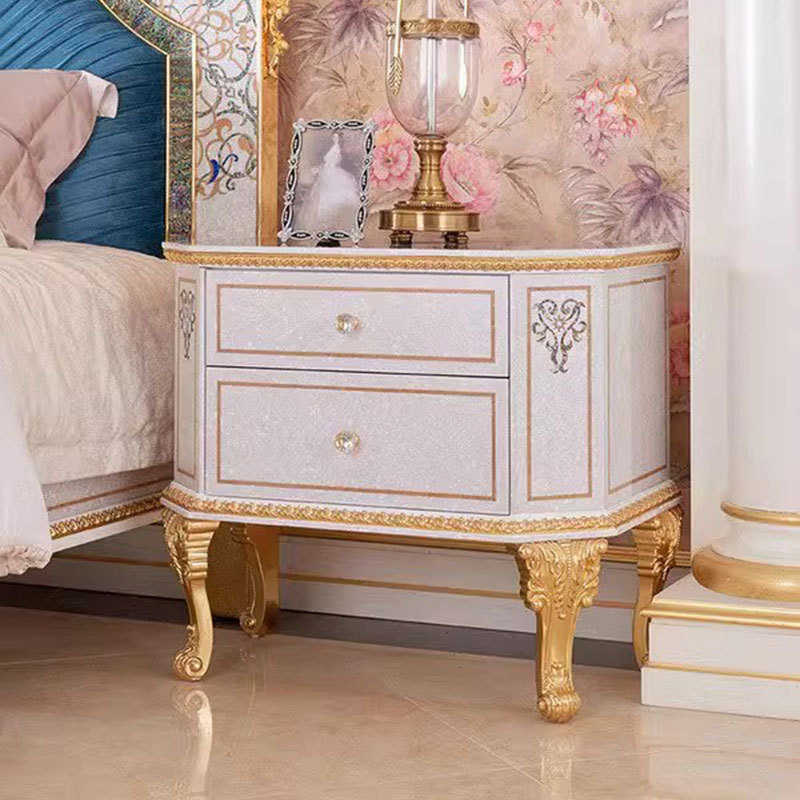 法式公主床豪华别墅主卧实木双人床贝壳雕花婚床欧式高端奢华大气