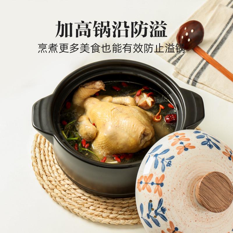 德国JC正品砂锅煲耐高温干烧不裂家用燃气大容量陶瓷炖锅煲汤沙锅
