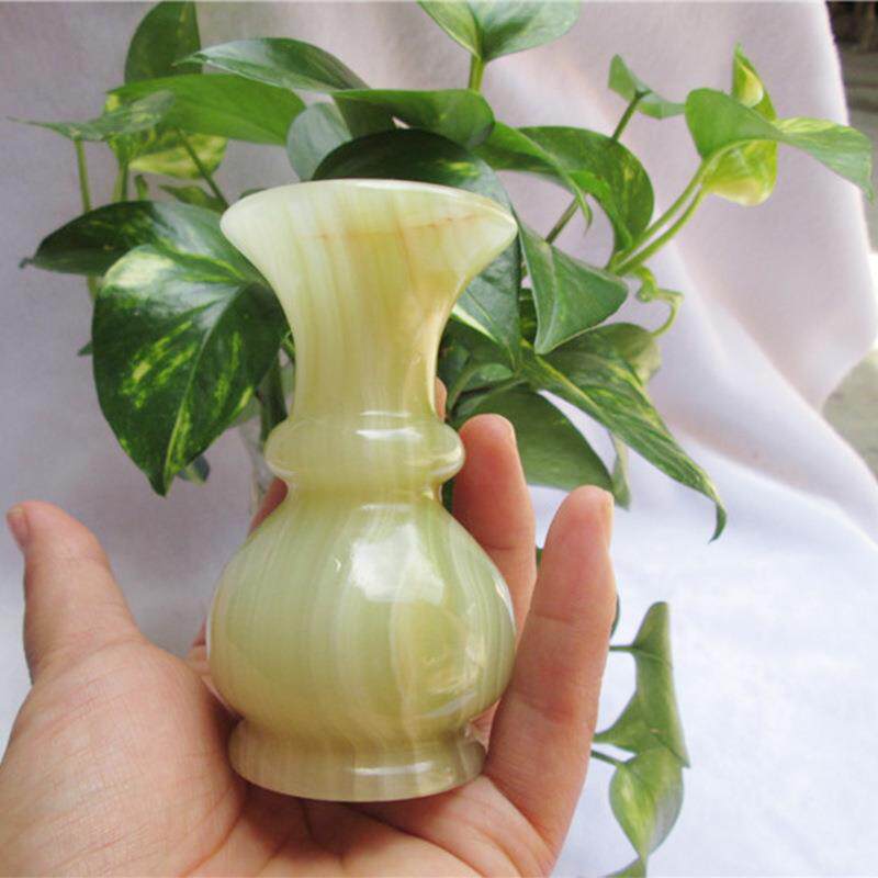 天然阿富汗玉花瓶摆设玉石净水瓶装饰客厅酒柜玄关桌面工艺品摆件