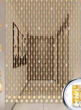 水挂晶葫芦珠帘25593帘门帘玄关过道卧室卫生打间客厅隔断帘免孔