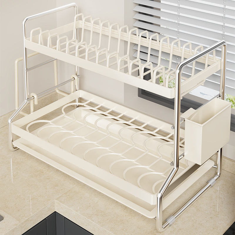 厨房沥水碗架碗碟盘收纳控水架子筷子刀叉沥水篮砧板置物架