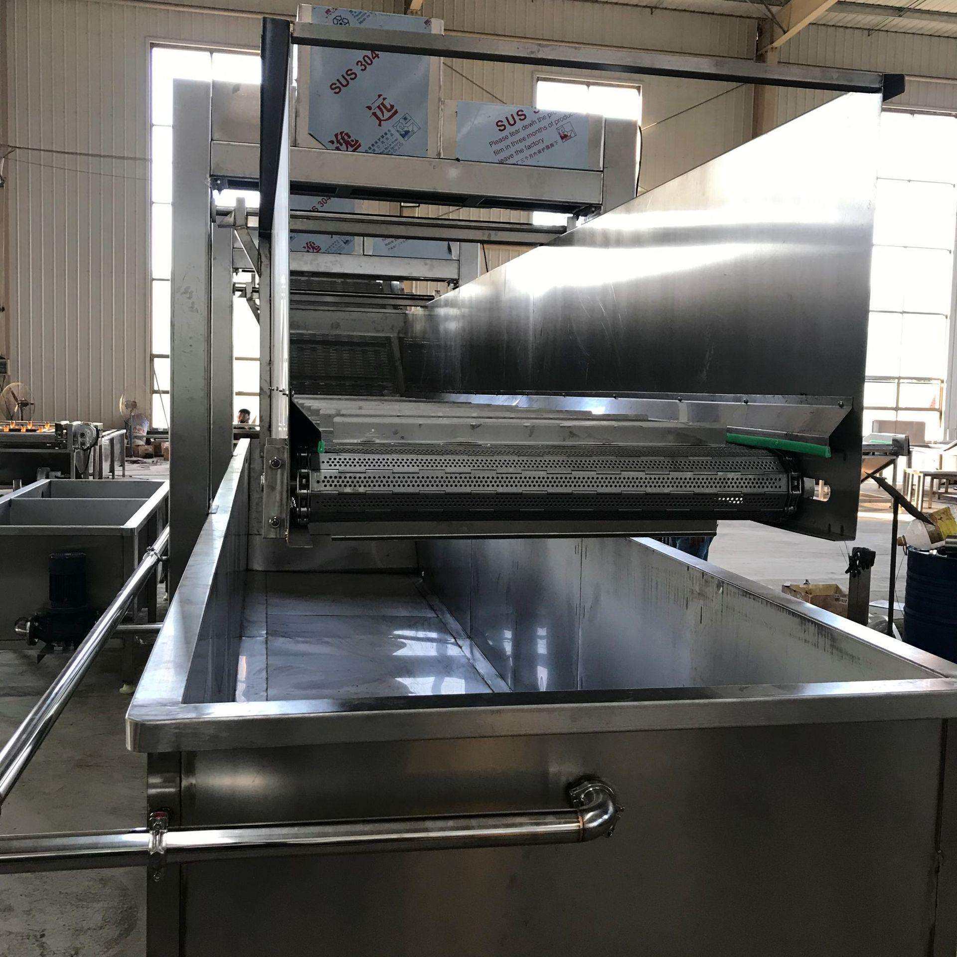 鸡爪鸭爪自动加工流水线 水产品提升式解冻机 半成品熟食加工设备