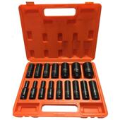 16p63 2加长气动套色筒套装 16件套卸装 黑磷汽修拆六角套筒化工具1