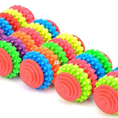 pet colorful gear molars durable large dog chew toys safe