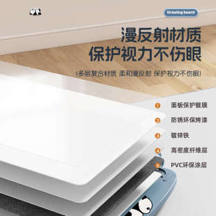教学双面小黑板宝宝涂色涂鸦可擦写字白板玩具 儿童画板磁性支架式