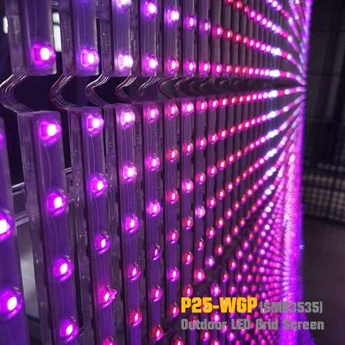 P25WP-L幕ED柔格性网玻璃屏暮墙屏大型天G屏LED橱窗屏TB-63784格