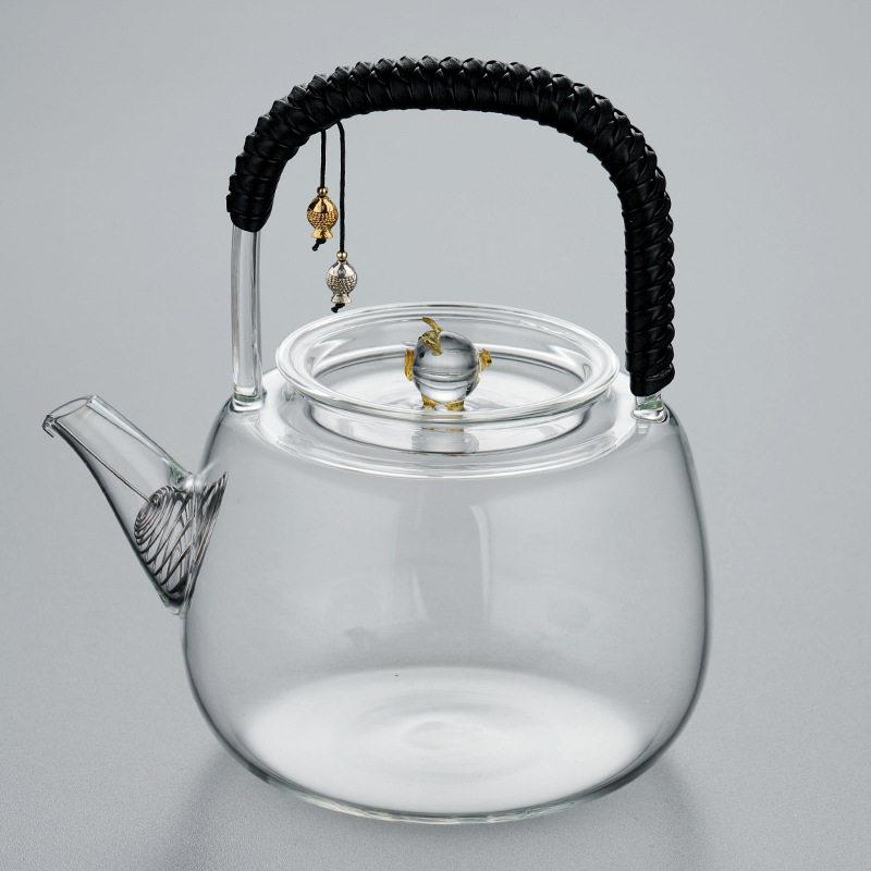黑晶炉煮茶炉家用泡茶炉茶具玻璃烧水壶蒸茶壶全自动小型煮水壶套