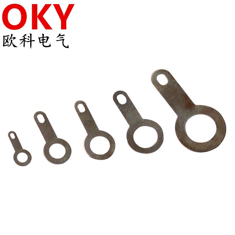单头焊片铜镀银线耳垫圈双头3.2圆形环形焊接端子铜接线片铜垫片