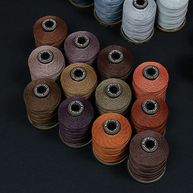 梅斯0.55mm亚麻圆蜡线皮革手缝线diy手工皮具Meisi缝纫线97个颜色